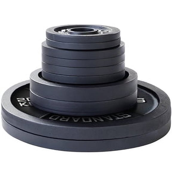 French Fitness Cast Iron Olympic Weight Plate V1 Set 190 lbs (New)