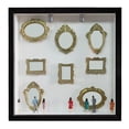 thumbnail image 3 of Mini Golden Frame Silhouette Box Improved Shadow Box Frame Kit With Museum And Golden Miniature, 3 of 3