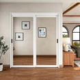 thumbnail image 2 of 72" x 80" 1 Lite Mirrored Closet Sliding Door with Hardware Kit & Handles, 2 of 7