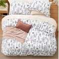 thumbnail image 3 of XL Duvet Cover - Reversible White Duvet Cover Set with Zipper Closure,Cute, 3 of 7