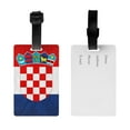 thumbnail image 2 of Croatian-Flag Pvc Luggage Tag With Name Id Labelfor Women Men, 2 of 6