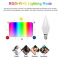 thumbnail image 4 of Bombilla inteligente WiFi RGB+W+C LED vela bombilla 5W E14 regulable, 4 of 8