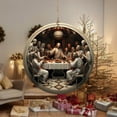 thumbnail image 5 of Fuebueo Christmas Ornaments Scene The Birth of Decor Scene Christmas Tree Decoration Acrylic Scene Pendant Festive Sturdy Memorial Ornament for Home, 5 of 7