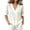 04# White, variant on Linen Tops for Women V-Neck Short Sleeve 3/4 Rolled Drop Shoulder Loose Fit Blouse Deep Stretchable Relaxed Summer Casual Work Party Solid Color Tunic Top S-5XL