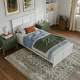 thumbnail image 3 of AFI Charlotte Twin XL Solid Wood Low Profile Platform Bed with Matching Footboard, White, 3 of 12