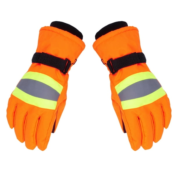 Yeacher Men Women Reflective Work Gloves Winter Warm Gloves