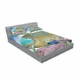 thumbnail image 3 of Colorful Bedding Set with Sheet & Covers, Animals of the World Old Story on Night Sea Mandala Patterns Art Work, Printed Bedroom Decor 2 Shams, 4 Sizes, Multicolor, by Ambesonne, 3 of 3