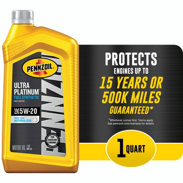 Pennzoil Ultra Platinum 5W20 Full Synthetic Motor Oil, 1 Quart