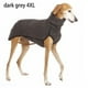 thumbnail image 4 of Methold Ropa de invierno para mascotas, para correr, viajar, senderismo, abrigo cálido de cuello alto, suéter de diseño Simple de Color sólido, Suministros para perros Gris oscuro 4XL Methold PT004347-15, 4 of 4