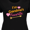thumbnail image 4 of Inktastic I'm Grandma's Favorite with Arrow and Hearts in Pink Women's Plus Size T-Shirt, 4 of 5
