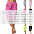 thumbnail image 2 of IUYRTFE Women's Cropped Capri Joggers Elastic Drawstring Waist Summer Sport Lounge Pants with Side Pockets, 2 of 7