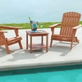 thumbnail image 2 of Gymax Table d'Appoint Adirondack d'Extérieur 2 Pcs pour Patio, Table d'Extrémité Carrée à 2 Niveaux, Table Basse Robuste, 2 of 9