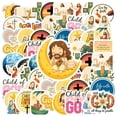 thumbnail image 3 of 35pcs-70pcs Religious Stickers Christian Cross Stickers Biblical Stationery for Laptops Suitcases Notebooks, 3 of 9