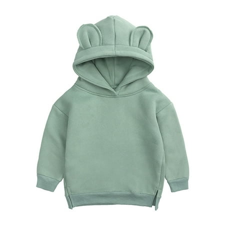 

UACY Toddler Boy and Girl Fashionable Warm Long Sleeve Pullover Sweatshirt Toddler Sweatshirt Tops Boys Hoodie Pullover Girls Solid Baby Boys Tops