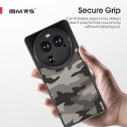 IBMRS For oppo find x6/x6 pro case, Translucent Matte Back Slim Shockproof Phone Cover (Camo Black)