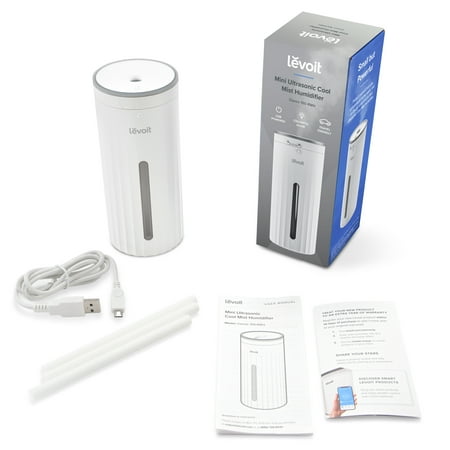 Levoit - Mini Ultrasonic Cool Mist Humidifier - White