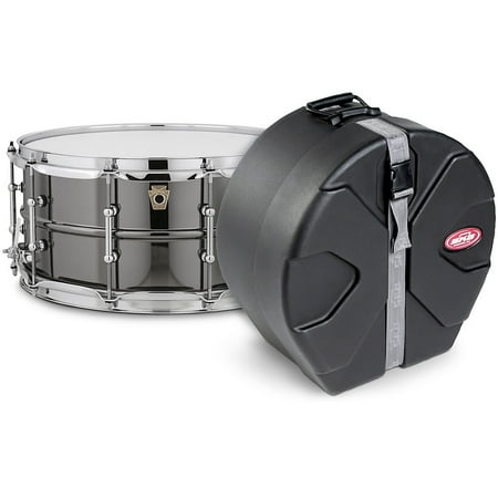 Ludwig Black Beauty Snare Drum With Tube Lugs and SKB Case