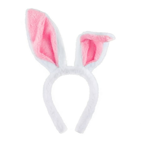 Toptie Easter Bunny Ears Headband for Adults & Kids, Christmas Plush Rabbit Hair Hoop, Party Favors Cosplay Costume