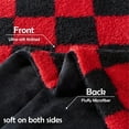 thumbnail image 5 of Throw Blanket for Couch Red Black Checkered Blanket Warm Thick for Winter Fuzzy Fluffy All Season Use(Checkered-Red Black, Throw()) Checkered-red Black Throw(), 5 of 7