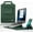 Dark green, variant on XIHAMA Laptop Case, 12 / 13 / 15.6 Inches, Compatible with Many Models, Sleeve Case, Foldable, Stand Function, Storage Pouch, Lightweight, Thin, Scratch-Resistant, Shockproof, Handbag