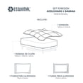thumbnail image 4 of Set Edredón Invernal y Sábana De Cajón Individual Esquimal Gris Claro -Gris Diseño de la tela Liso, 4 of 6