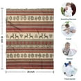 thumbnail image 4 of Red and Brown Christmas Pattern Blanket,Comfortable Soft Flannel Throw Blanket,All Season,Warm Lightweight Blankets for Sofa Bed Couch Living Room Chair,30"x40", 4 of 4