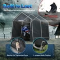 thumbnail image 5 of ADVANCE OUTDOOR 8x8 ft Carport Outdoor Portable Storage Shelter Garage Tent Carport, Gray, 5 of 10