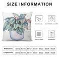 thumbnail image 6 of ARISTURING  Cute Begonia rex Flower houseplant in The Pot Floral Girl Throw Pillow,2pcs Multicolor, 6 of 6