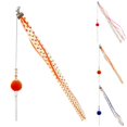 thumbnail image 2 of Cat Teaser Toy Funny Interactive Polka Dot Cat Wand Toy Kitten Teasing Wand, 2 of 10