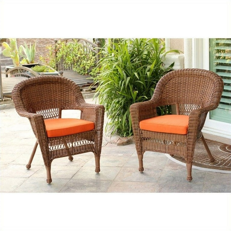 Wicker Backyard Tanning Chair Jeco Honey Wicker Outdoor Patio