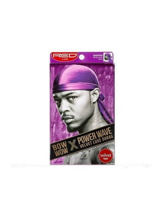 RED Premium Bow Wow X Power Wave Crushed Velvet Durag (Black)