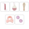 thumbnail image 3 of sweethay Juego de baño de 5 uds., peine Bandeau, duradero, ligero, cómodo, masajeador, colores, limpieza rápida, limpieza para el cuidado Juegos de accesorios de baño, 3 of 6
