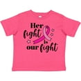 thumbnail image 3 of Inktastic Breast Cancer Awareness Her Fight is Our Fight Boys or Girls Toddler T-Shirt, 3 of 5