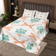 thumbnail image 2 of Erosebridal Green Floral Coverlet Set Twin, Chic Bowknot Chekcered Bedding Set 2pcs, 2 of 5