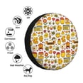 thumbnail image 4 of Sikiie Bees And Honey 1 PVC Leather Spare Tire Wheel Cover Spare Tire Cover, for Car Truck SUV Camper Trailer Universal Fit(14-17in)-15 inch, 4 of 6