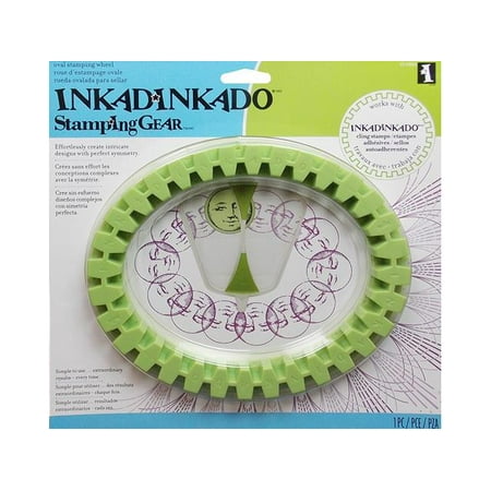 Inkadinkado Stamping Gear 4 Inch X 8 Inch-Oval Wheel (12 Pack)