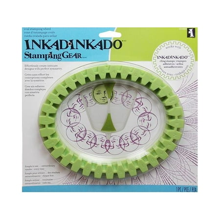 Inkadinkado Stamping Gear 4 Inch X 8 Inch-Oval Wheel