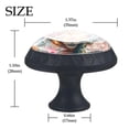 thumbnail image 4 of 4 Pcs Flower Fox Knobs for Kitchen Cabinet Cupboard Dresser Bookcase Drawer Pulls Handles Round Home Decor, 4 of 8