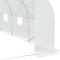 thumbnail image 7 of Barara King GreenHouse, Outdoor Cultivation Base, Outdoor Greenhouse Cultivation Base,Outdoor Walk-In Tunnel Greenhouse Hot House with Roll-up Windows, Zippered Door, PE Cover 11.5' x 9.8' x 6.5', 7 of 7