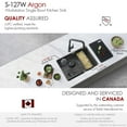 thumbnail image 3 of Stylish Dual Mount 27" Stainless Steel Single Bowl Workstation Kitchen Sink with 5 accs S-127W, 3 of 13