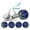 Blue, variant on Darling Souvenir Pack of 190 Pcs chocolate Bridal Shower Theme Stickers Party Favor-Green