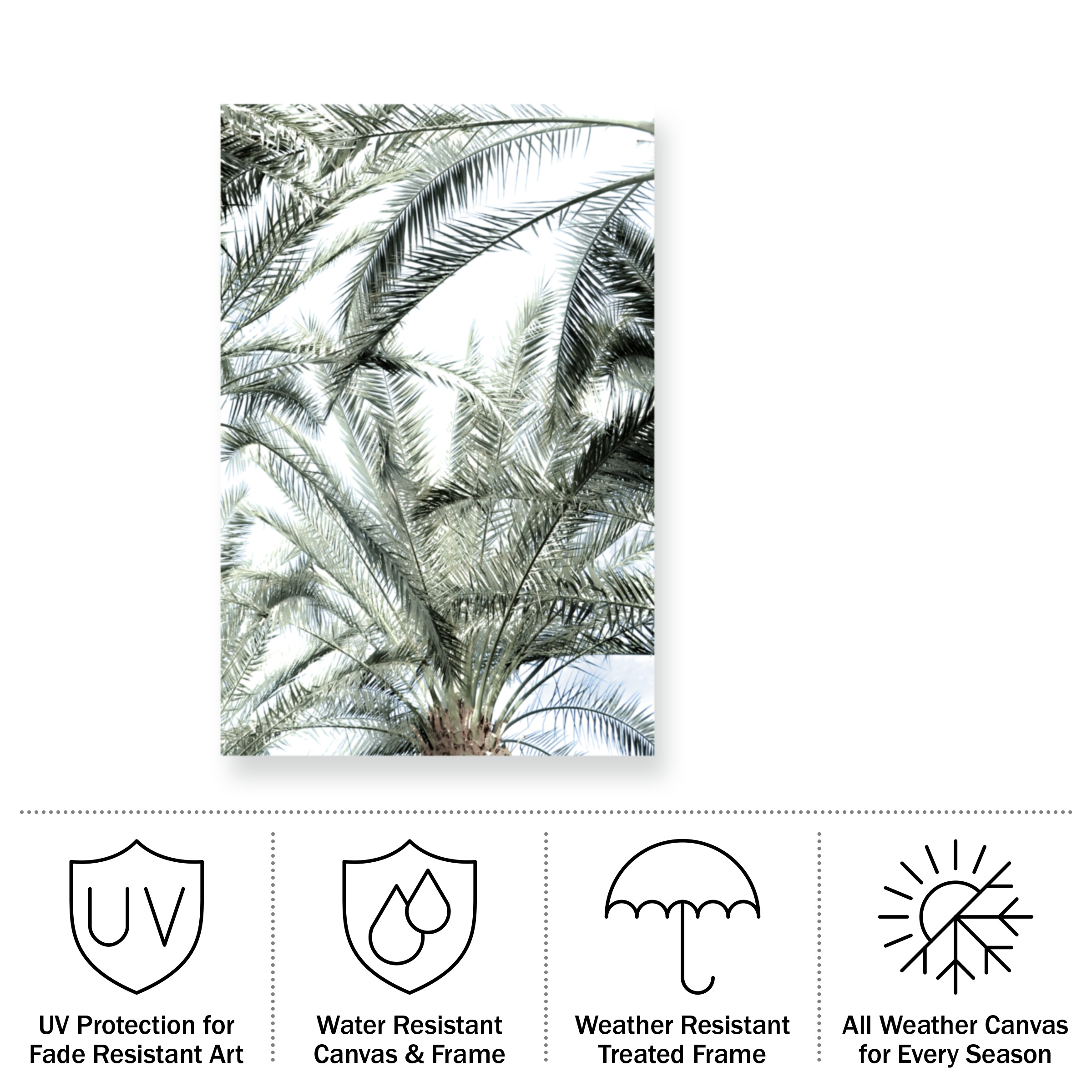 Blue Palomino 'Palm Crown' Outdoor All-Weather Wall Decor