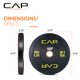 thumbnail image 5 of Parachoques olímpico CAP Barbell Budget, 35 kg, negro, individual, 5 of 7