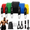 Multicolor, variant on Jill Deaaa Resistance Bands Exercise Bands Set, Workout Tubes Up to 150 lbs with Door Anchor, Handles & Ankle Straps for Strength, Slim, Yoga, Home Gym Equipment for Men/Women