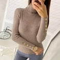 thumbnail image 5 of Elegant Women's Slim Fit Crew Neck Button Down Pullover Sweater for Modern Casual Style and Everyday Comfort Womens Casual Pullover Tops Long Sleeves Casual Shirts, 5 of 7
