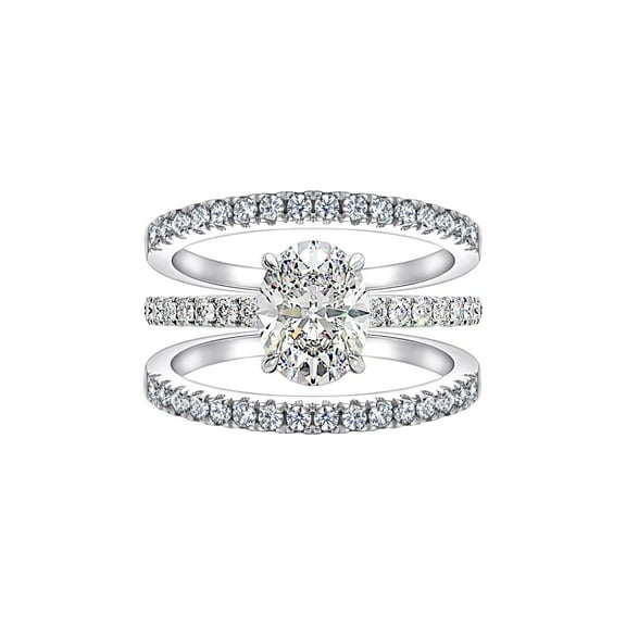 2.25Ct Accents Oval Diamond Engagement Ring Set, Vintage Ring, Promise Ring, Sterling Silver, Bridesmaid Jewelry, Anniversary Gifts For Her