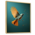 thumbnail image 2 of Designart "Modern Avian Assembly" Animals Bird Floater Framed Canvas Art Print, 2 of 5