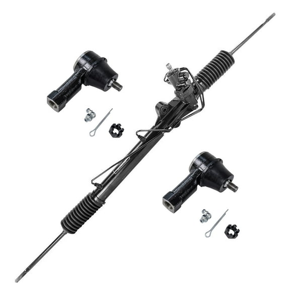 Detroit Axle Complete Power Steering Rack & Pinion Assembly   All 4 Inner & Outer Tie Rod Ends- Lifetime Warranty Fits select: 2000-2004 MITSUBISHI DIAMANTE LS, 1999 MITSUBISHI DIAMANTE