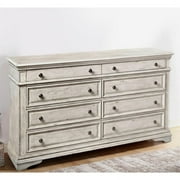 Highland Park Rustic Ivory Wood 8-drawer Dresser