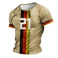thumbnail image 1 of Playeras De Hombre Camiseta Informal De Verano De Manga Corta Con Cuello Redondo Y Estampado De Letras Y Caras Para Hombre, 1 of 6